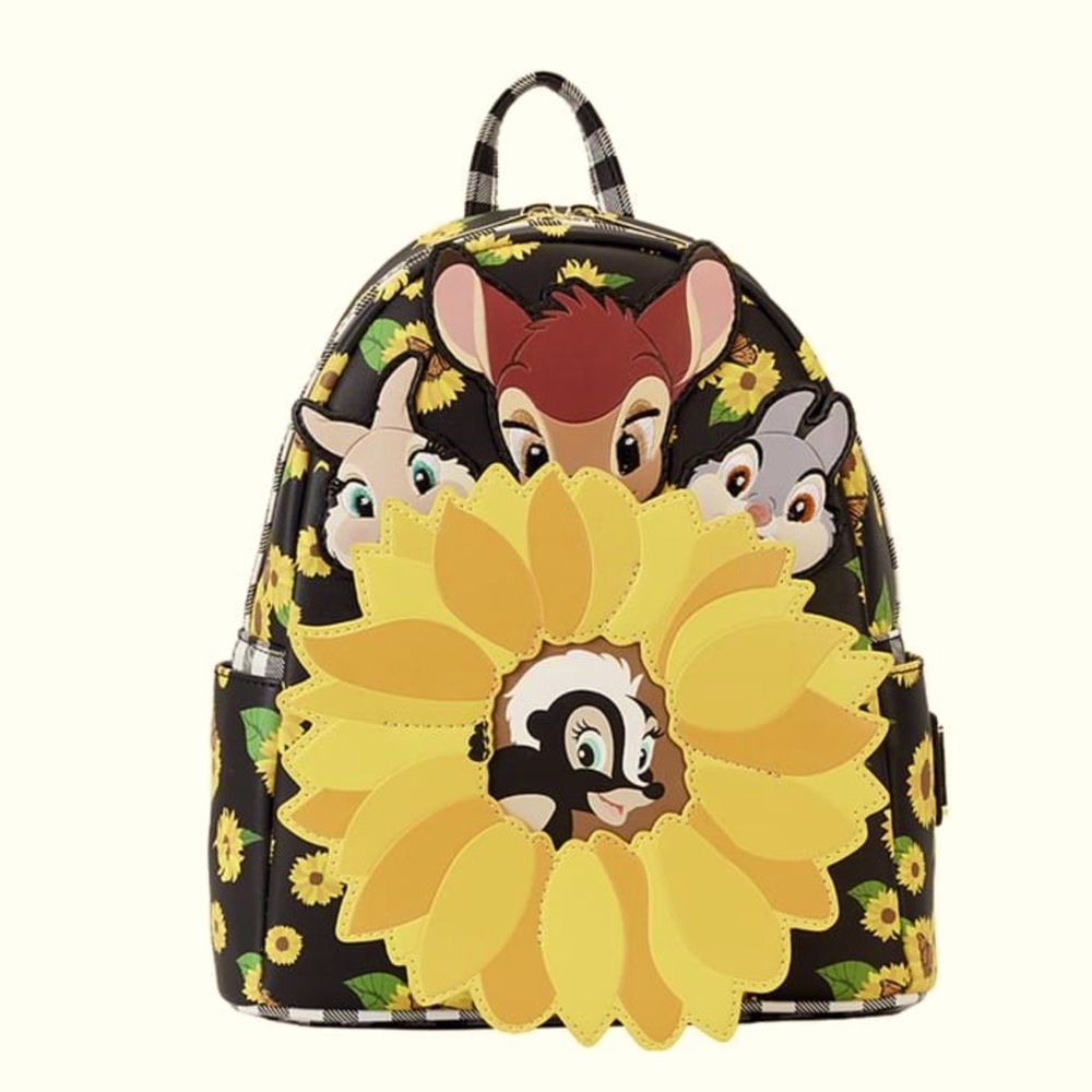 Loungefly Disney Bambi Sunflower Friends Mini Backpack NWT